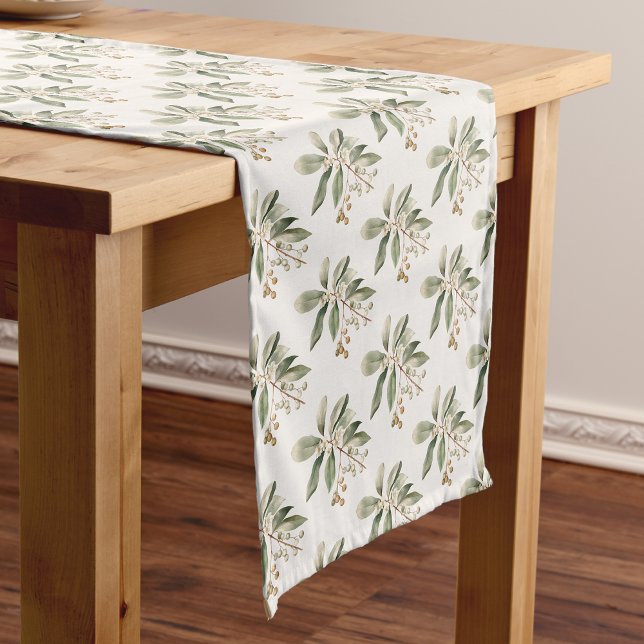 Chemin De Table Court Élégant coureur de table de verdure (Elegant Greenery Table Runner
)