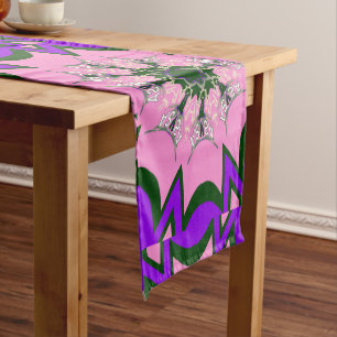 Chemin De Table Court Elégant Monogram Bloom : Magnifiquement Motif pers