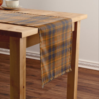 Chemin De Table Court Élégant Tartan bohémien