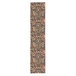 Chemin De Table Court Elégant Turquoise "Aztec Dream" Table Textile Runn