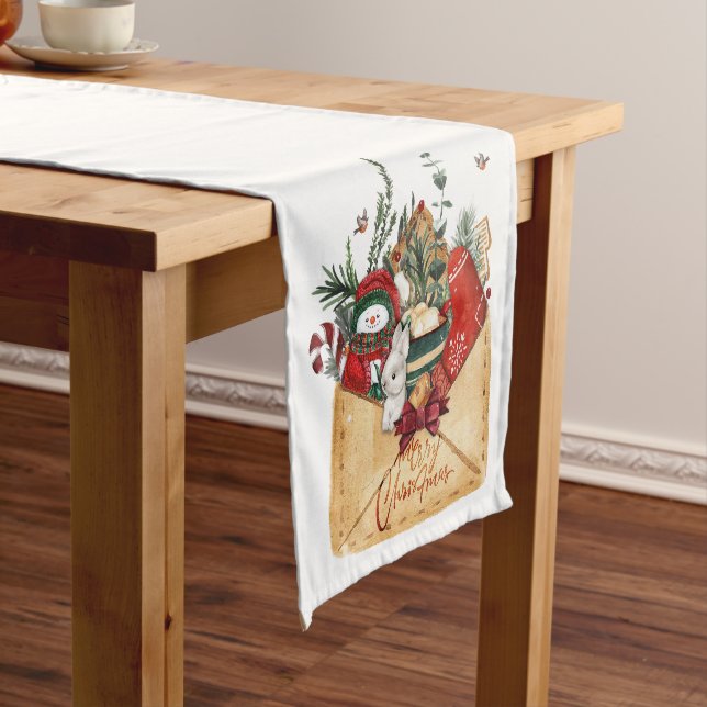Chemin De Table Court Enveloppe de Noël (In Situ)