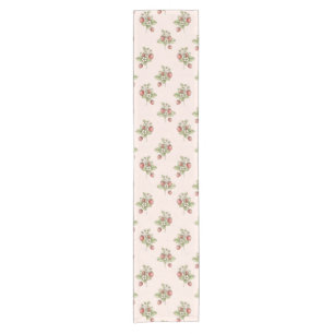 Chemin De Table Court Esthétique Cottagecore Vintage Baies et Fleurs