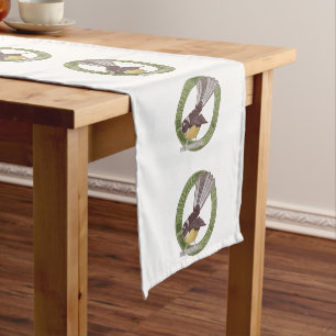 Chemin De Table Court Fantail New Zealand Bird