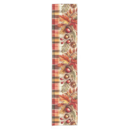 Chemin De Table Court Festive feuillage d'automne sur Plaid