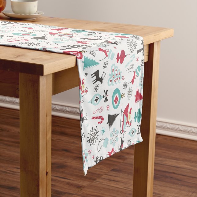 Chemin De Table Court Fêtes de Noël Courte Table Runner (In Situ)