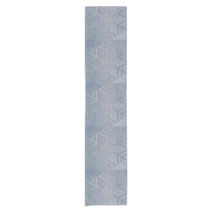 Chemin De Table Court Flèches de neige Denim Fashion