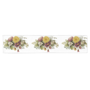 Chemin De Table Court Fleur de chrysanthème mère florale