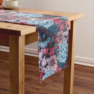 Chemin De Table Court Fleurs de jardin
