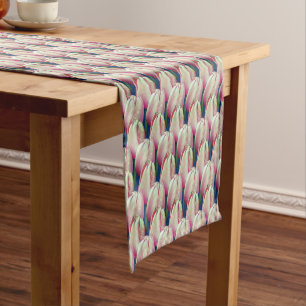 Chemin De Table Court Fleurs de tulipes roses