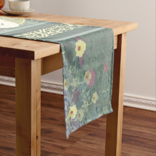 Chemin De Table Court Fleurs sauvages de mariage personnalisés