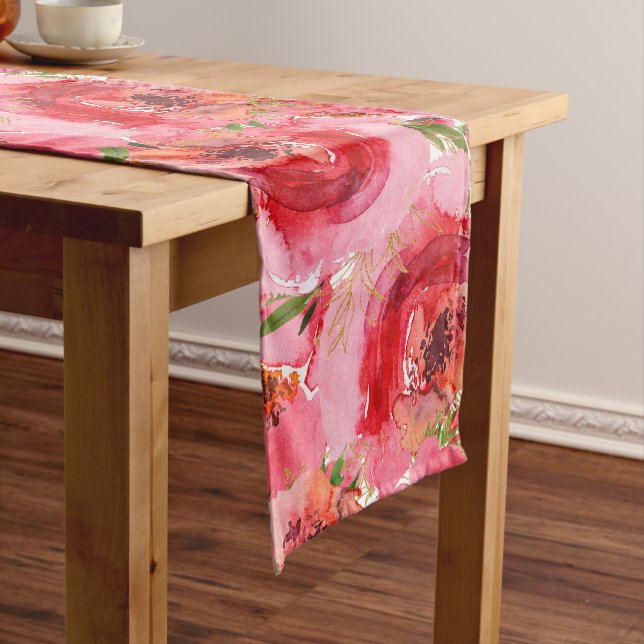 Chemin De Table Court Floral (In Situ)