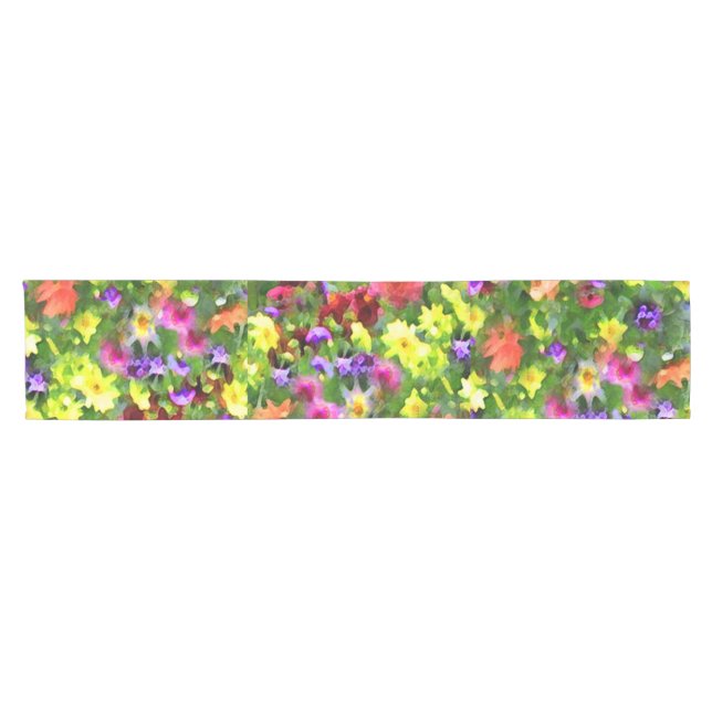 Chemin De Table Court Flower Garden Court Table Runn (Horizontal)
