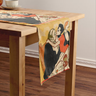 Chemin De Table Court Formes Abstraites, style Matisse, ajouter du texte