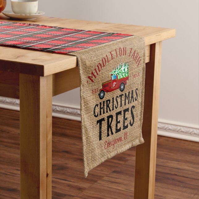 Chemin De Table Court Foyer de Noël 🎄 Arbre (In Situ)