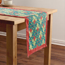 Fruit fraise Fleurs & Vine Table Runer