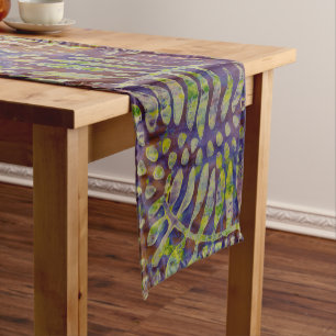 Chemin De Table Court Gabarit d'impression Gelli Art Abstrait