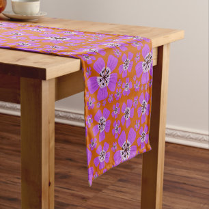 Chemin De Table Court Geranium Wallichianum Design Table Runner