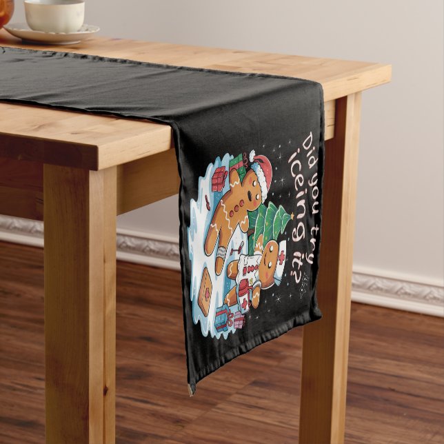 Chemin De Table Court Gingerbread Homme Cookie laide Sweat Oh Snap Xmas (In Situ)