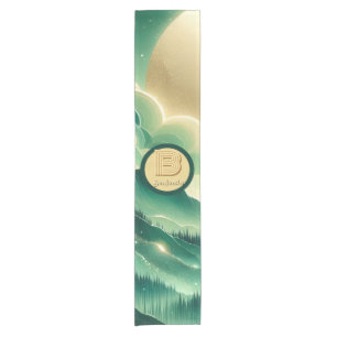 Chemin De Table Court Gradient Emerald Kelly Parties scintillant verte M