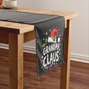Chemin De Table Court Grand-mère Claus Noël Family Union