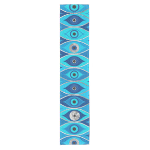 Chemin De Table Court Grèce Mati Mataki - Motif des yeux malveillants de