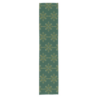 Chemin De Table Court Green Minimal South Indian Kolam Design