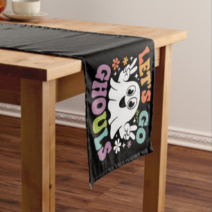 Chemin De Table Court Halloween Go Ghouls Ghost Retro Costume