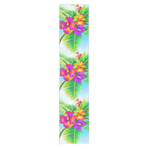 Chemin De Table Court Hawaï Tropical Motif sans couture