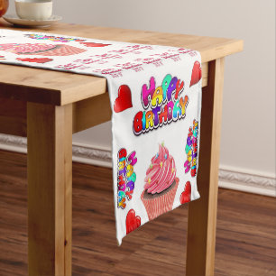 Chemin De Table Court Heureuse Sainte-Valentin Joyeux coureur de table d