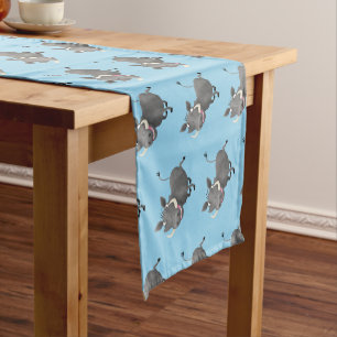 Chemin De Table Court Illustration amusante d'un cochon de phacochère af