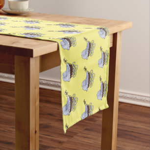 Chemin De Table Court Illustration de poussette