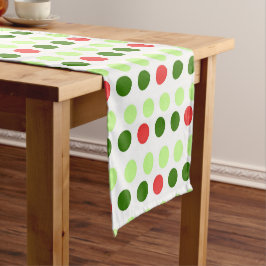 Chemin De Table Court Jolly Holiday Polka Dots