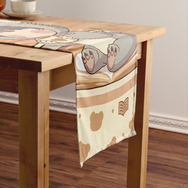 Chemin De Table Court Kawaii Chibi Koala Adventure Table Runner (In Situ)