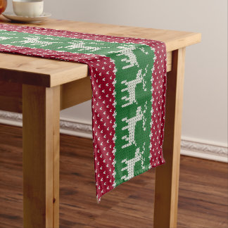 Chemin De Table Court Knit de vacances n° 01