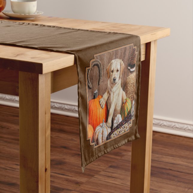 Chemin De Table Court Labrador Retriever (In Situ)