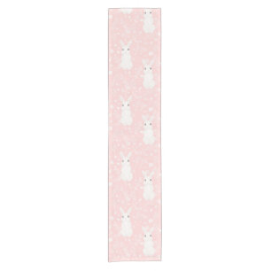 Chemin De Table Court Lapin Rose fille