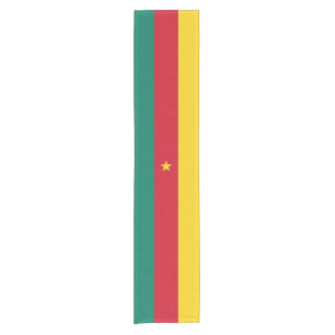 Chemin De Table Court Le drapeau camerounais de Table Runner