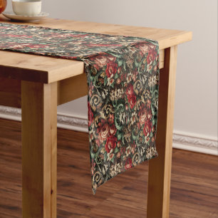 Chemin De Table Court Les Frères verts - Floral gothique