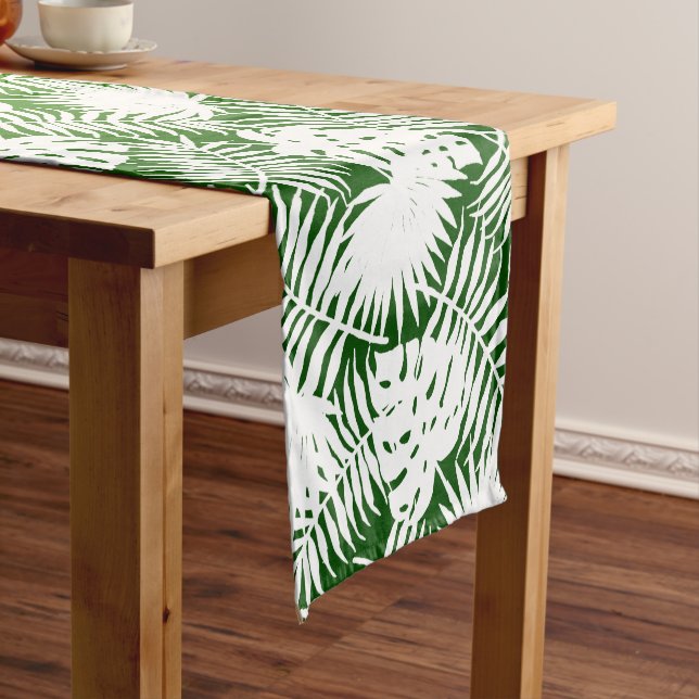 CHEMIN DE TABLE COURT LES PATTERS VERTS DE LA SEAMLESS (In Situ)