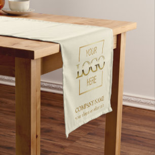 Chemin De Table Court Logo d'entreprise moderne minimaliste personnalisé