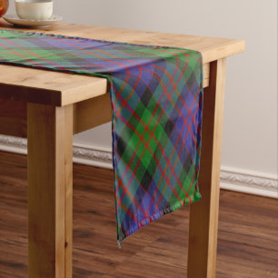 Chemin De Table Court MacDonald Scottish Clan Tartan Plaid Motif