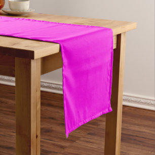 Chemin De Table Court Magenta brillant (couleur solide)
