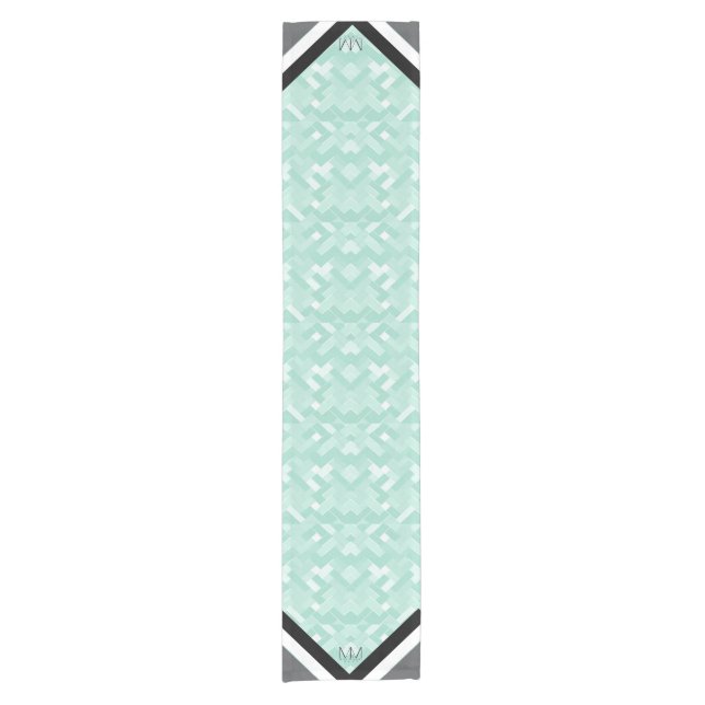 Chemin De Table Court MbM HOME Table Runner - Mint Madness (Devant)