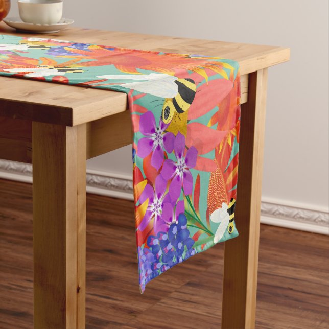 Chemin De Table Court Message de bienvenue Card_Editable_BuzzAmongBlooms (In Situ)