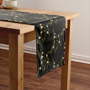 Chemin De Table Court Mistletoe de solstice d'hiver sophistiqué