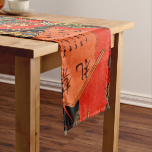 CHEMIN DE TABLE COURT MONSTRE DE COMBAT SAMURAI