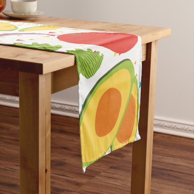 Chemin De Table Court Motif à salade de Fiesta Avocado (In Situ)