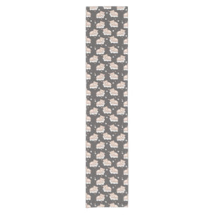 Chemin De Table Court motif avec le petit sommeil d'ours