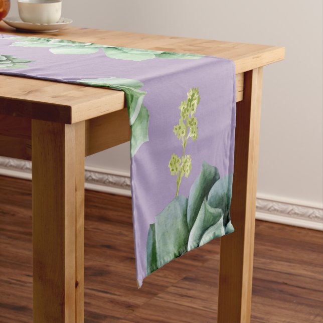 Chemin De Table Court Motif Cactus 7 (In Situ)