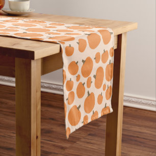 Chemin De Table Court Motif citrouille